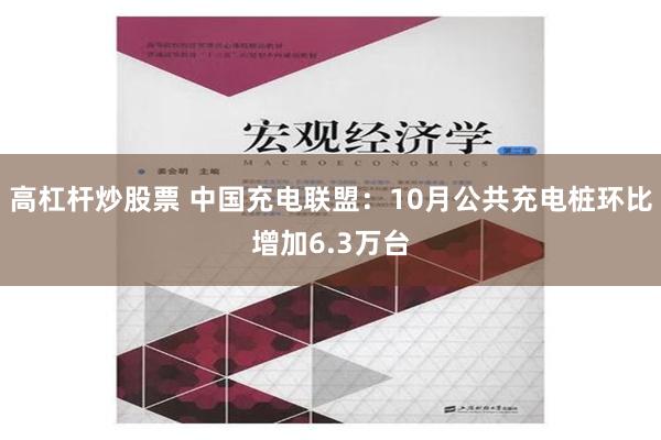 高杠杆炒股票 中国充电联盟：10月公共充电桩环比增加6.3万台