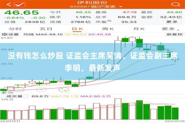 没有钱怎么炒股 证监会主席吴清、证监会副主席李明，最新发声