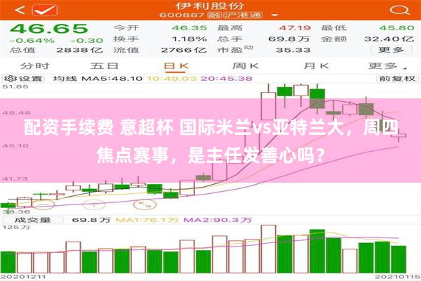 配资手续费 意超杯 国际米兰vs亚特兰大，周四焦点赛事，是主任发善心吗？