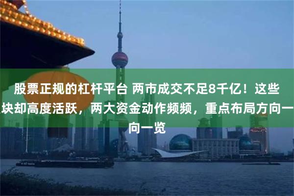 股票正规的杠杆平台 两市成交不足8千亿！这些板块却高度活跃，两大资金动作频频，重点布局方向一览